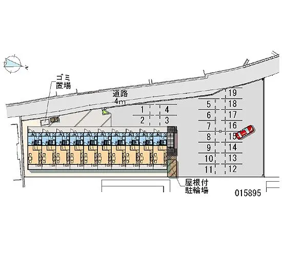 ★手数料０円★岡山市北区庭瀬　月極駐車場（LP）